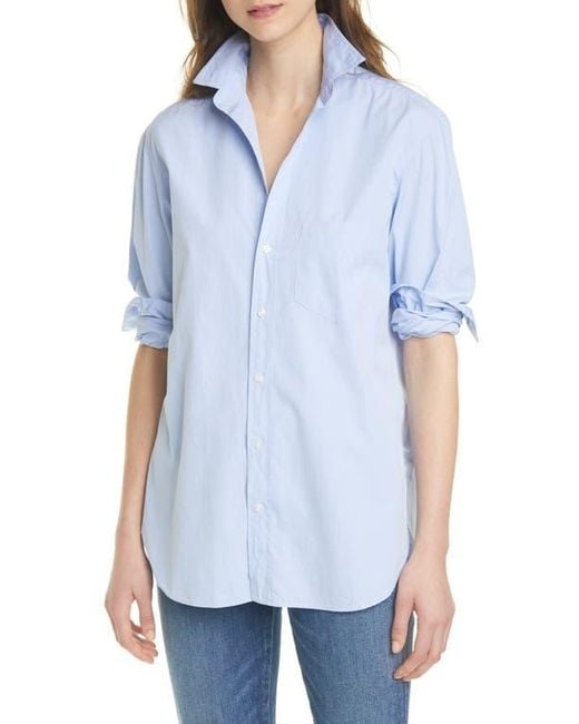 Frank & Eileen White Solid Button-Up Shirt