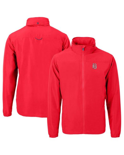 Cutter & Buck Red Birmingham Barons Big & Tall Charter Eco Knit Recycled Full-zip Jacket At Nordstrom for men