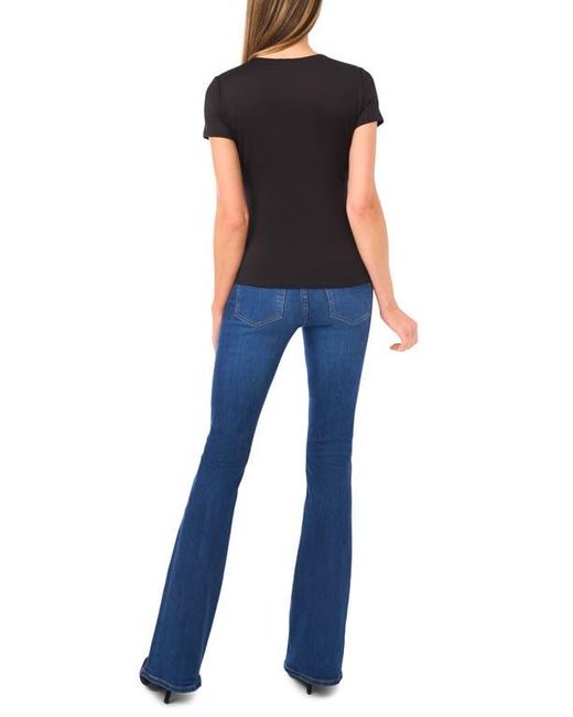 Halogen® Black Rhinestone Compression T-Shirt