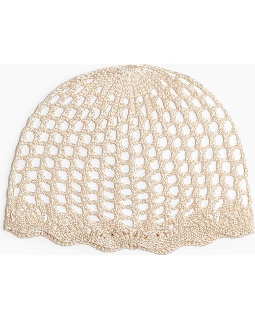 H&M Natural Crochet-Look Hat
