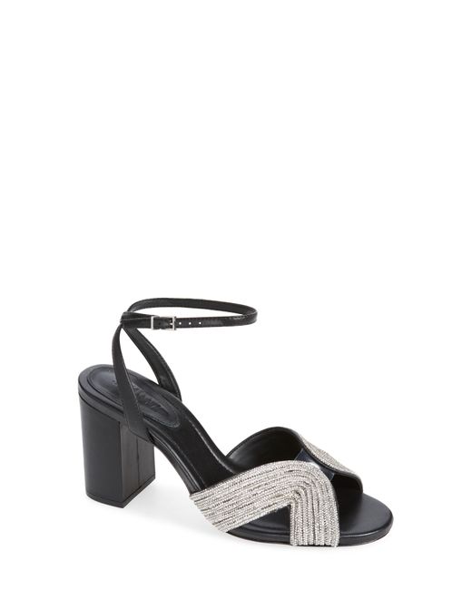 SCHUTZ SHOES White Nellie Ankle Strap Sandal