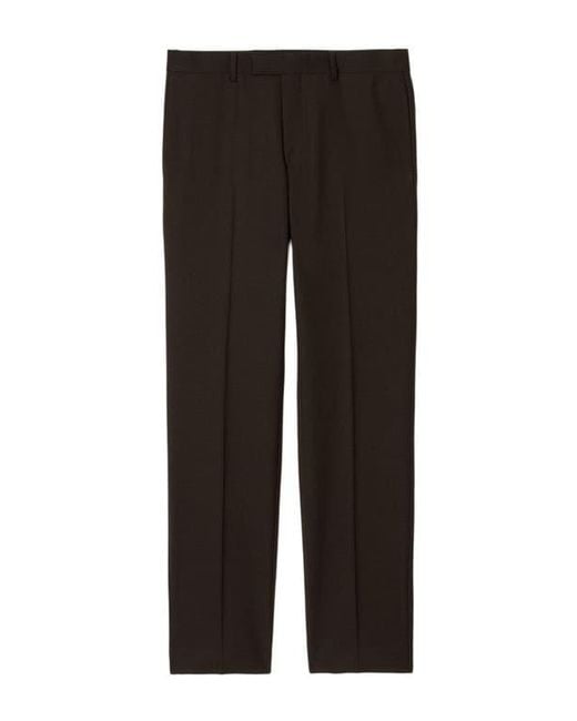 Sandro Blue Virgin Wool Classic-Fit Trousers for men