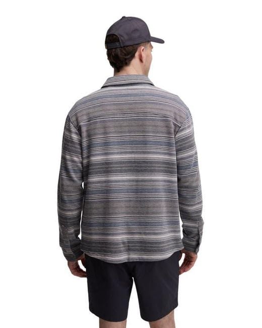 Tentree Blue Thompson Shacket for men