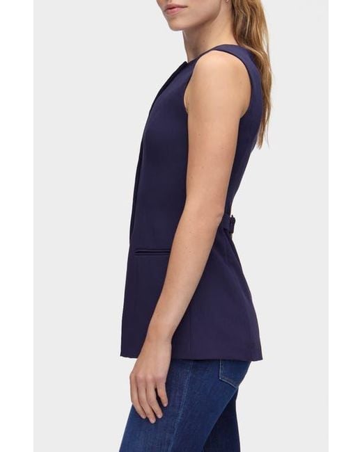 ALIGNE Blue Leo Collarless Vest