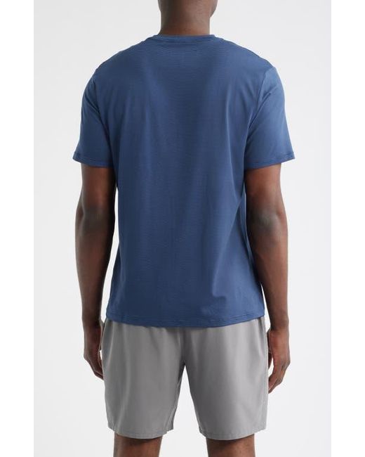 Zella Blue Dynamic Stripe T-Shirt for men