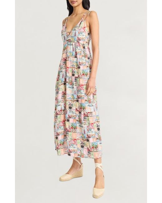 The Good Journey Multicolor Double Strap Maxi Sundress