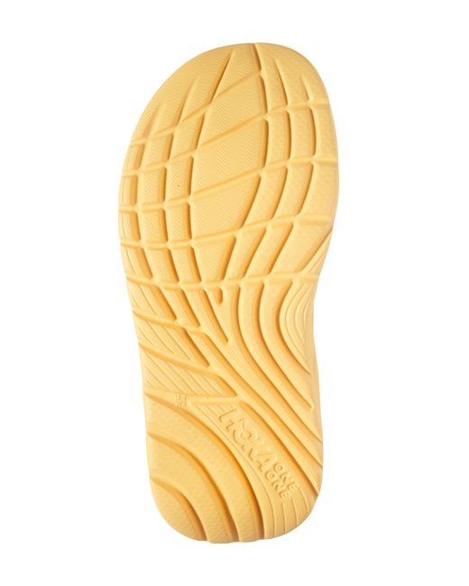 Hoka One One Yellow Gender Inclusive Ora Recovery Flip Flop