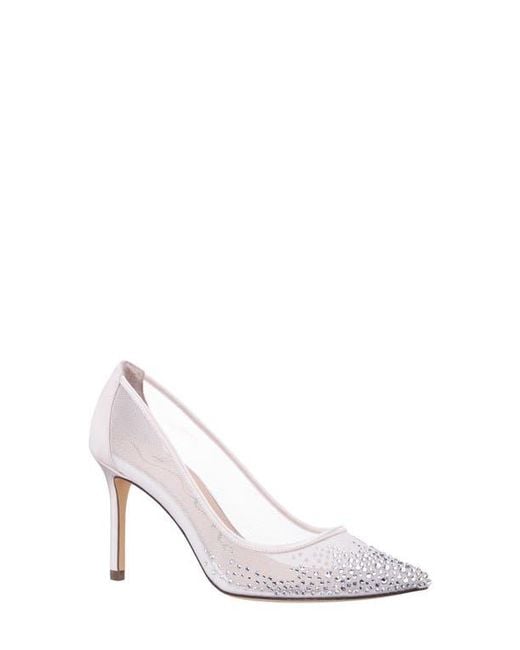 Nina White Nalia Pointed Toe Pump