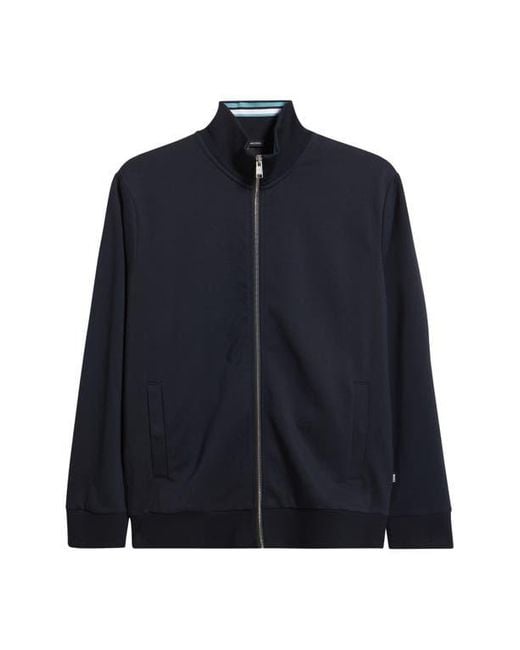 Boss Blue Shepherd Knit Zip Jacket for men