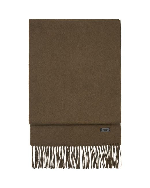 Mango Green Fringe Scarf for men