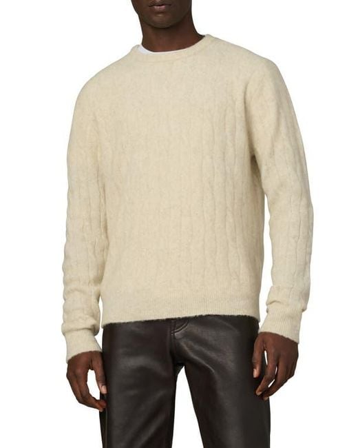 Joe's Jeans Natural Cable Pullover Sweater for men