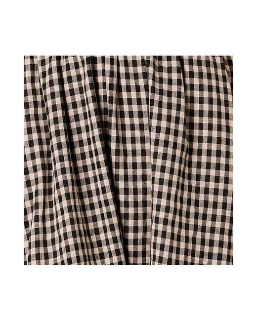 Nia Brown Thomas Gingham Check Cotton Midi Dress