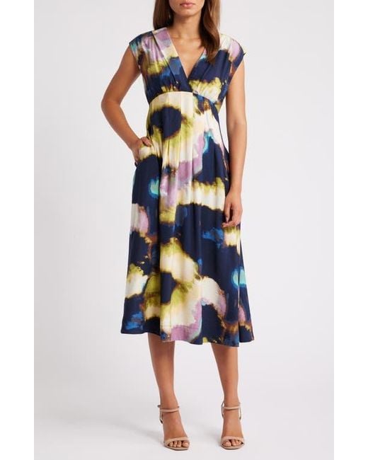 Chelsea28 Abstract Print Midi Dress Lyst