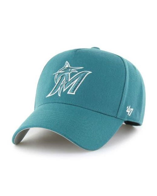 '47 Blue Miami Marlins Ballpark Offside Adjustable Hat for men
