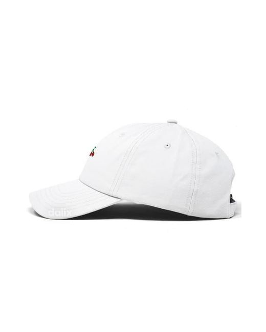 Alix White Lil Cherry Dad Cap