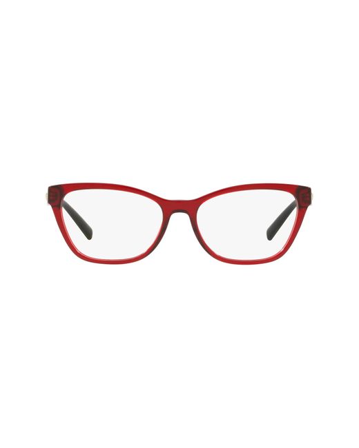 Versace Pillow 54mm Optical Glasses - Transparent Red for men