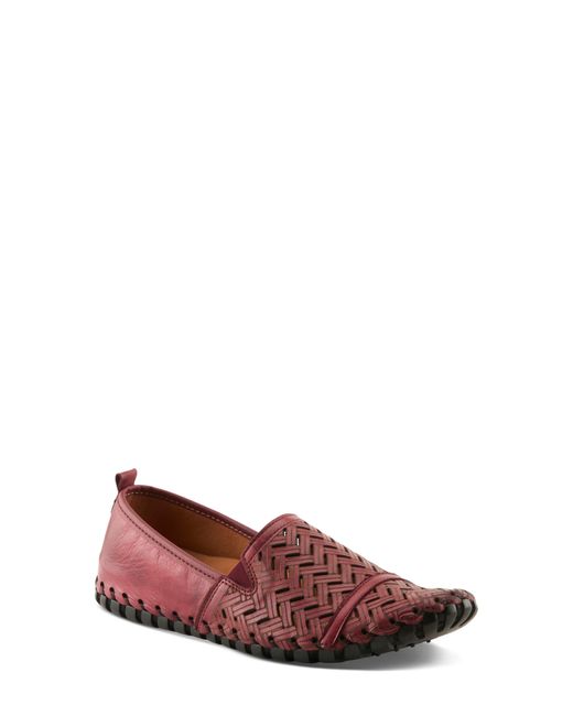 Spring Step Red Kapri Flat