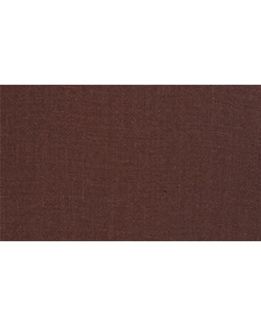 Mango Brown Straight Lyocell & Linen Button-Up Shirt