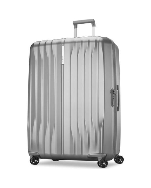 Samsonite Gray Uplift Hardside 32 X-Large Checked Spinner Luggage