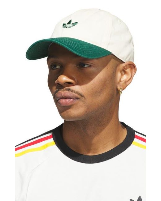 Adidas Green Trefoil Adjustable 6-Panel Baseball Cap for men