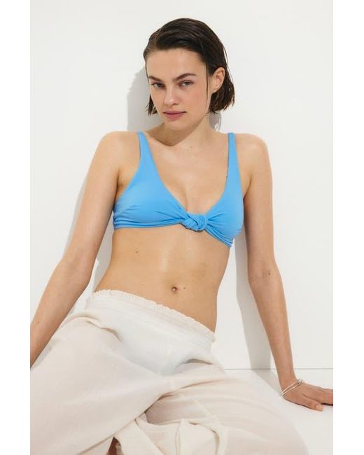 H&M Blue Padded Bikini Top