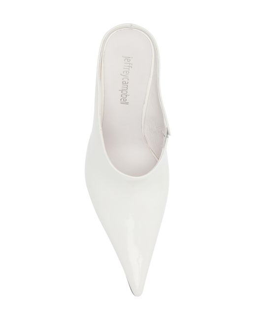 Jeffrey Campbell White Vader Pointed Toe Mule