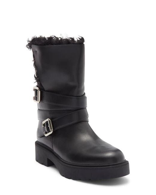 Jeffrey Campbell Black Bundled Biker Boot
