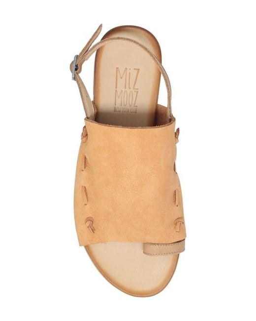 Miz Mooz Natural Rian Toe Loop Sandal
