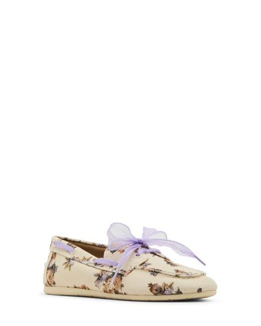 Steve Madden White Sag Boat Shoe