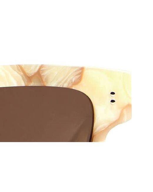 J.W. Anderson Brown Rectangular Sunglasses