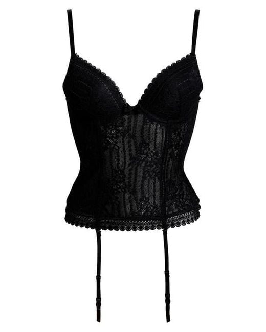 Etam Black Panama Underwire Basque