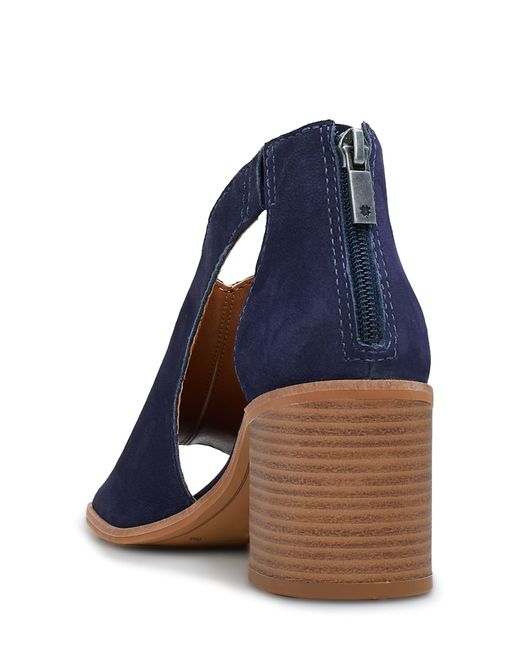 Lucky Brand Blue Saimy Block Heel Sandal