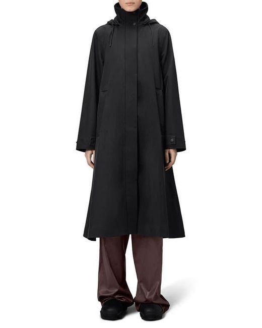 Rains Black Suva Vision Softshell A-Line Jacket