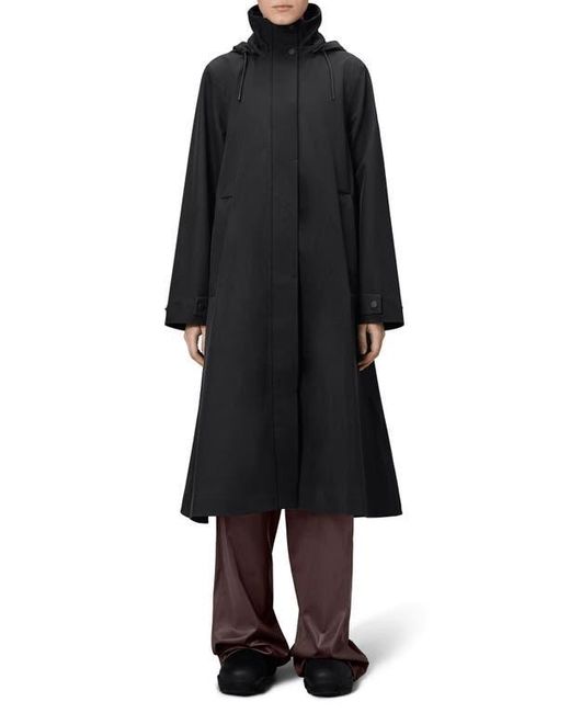 Rains Black Suva Vision Softshell A-Line Jacket