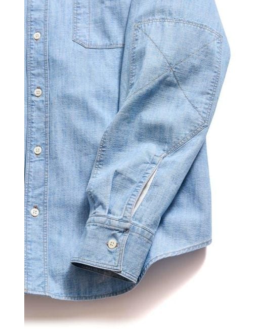Billy Reid Blue Field Shirt for men