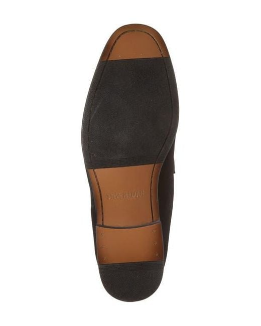 Steve Madden Black Santee Penny Loafer for men