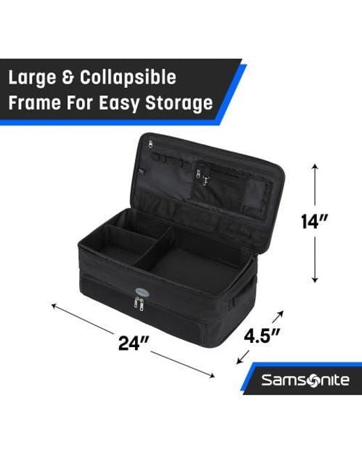 Samsonite Black Expandable Golf Trunk Organizer