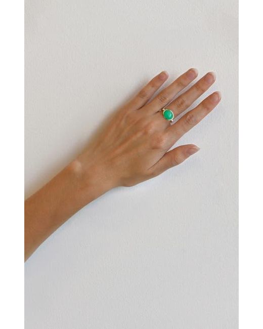 Anzie Blue Classique Oval Ring