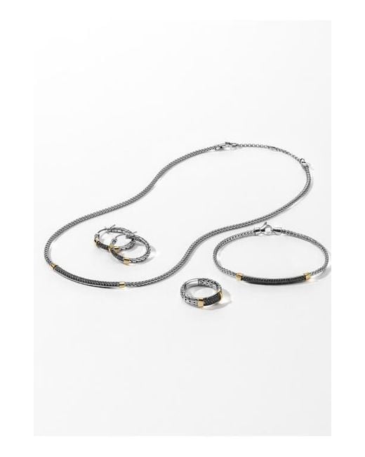 John Hardy Multicolor Jh Essentials Pavé Hoop Earrings