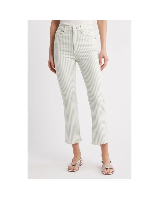 FRAME Multicolor The Reboot High Waist Crop Bootcut Jeans