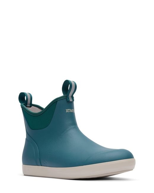 XtraTuf Blue 6-Inch Ankle Deck Boot for men
