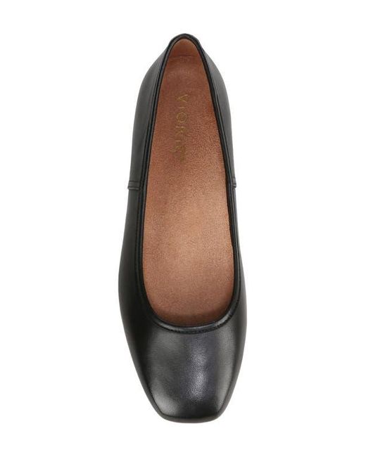 Vionic Black Orinda Square Toe Flat