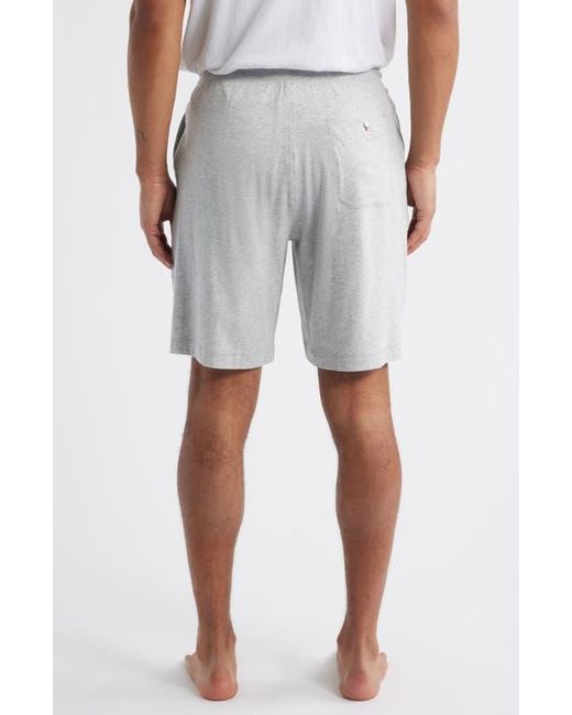 Daniel Buchler Gray Stretch Cotton & Modal Drawstring Pajama Shorts for men