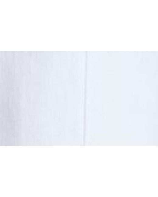 Cinq À Sept White Benji Wide Leg Jeans