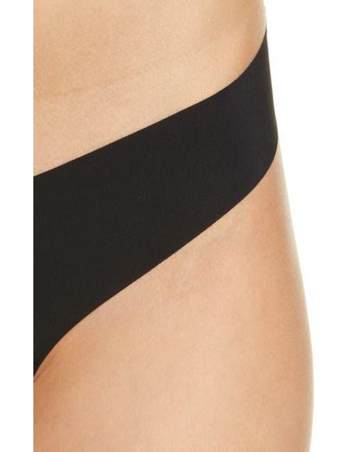 Commando Black Microfiber Thong