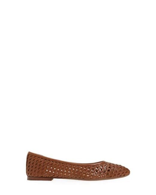 Frye Brown Heather Woven Pointed Toe Flat