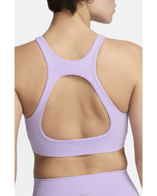 Nike Purple Dri-fit Alate Curve Cutout Sports Bra