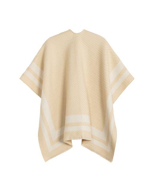 Ralph Lauren Natural Border Stripe Ruana