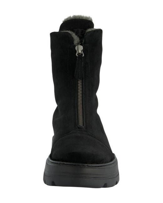 Paul Green Black Cameo Faux Fur Bootie