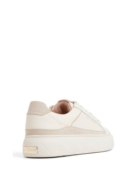 Ted Baker White Adison Platform Sneaker